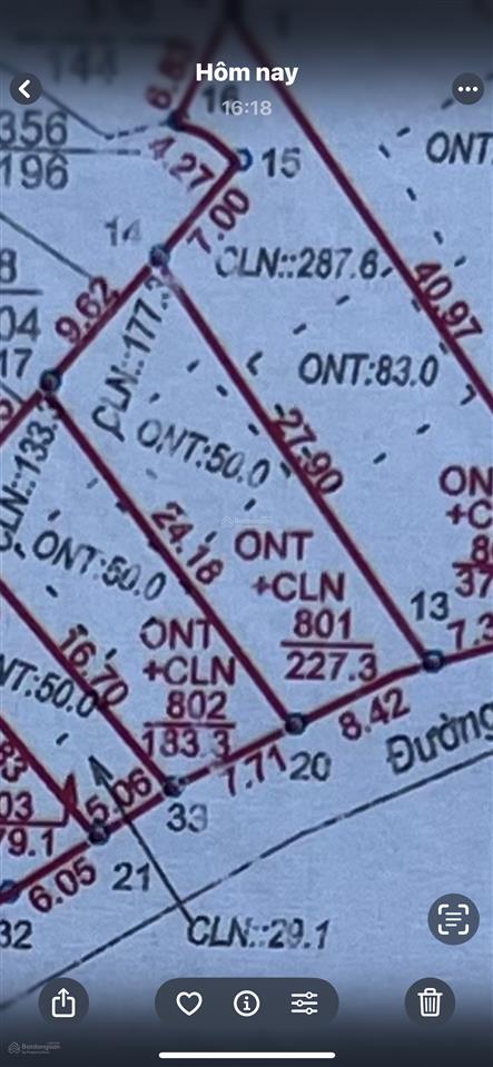 Chính chủ bán 227m2 đất mặt đường thị trấn lương sơn, xã lương sơn, phú thọ