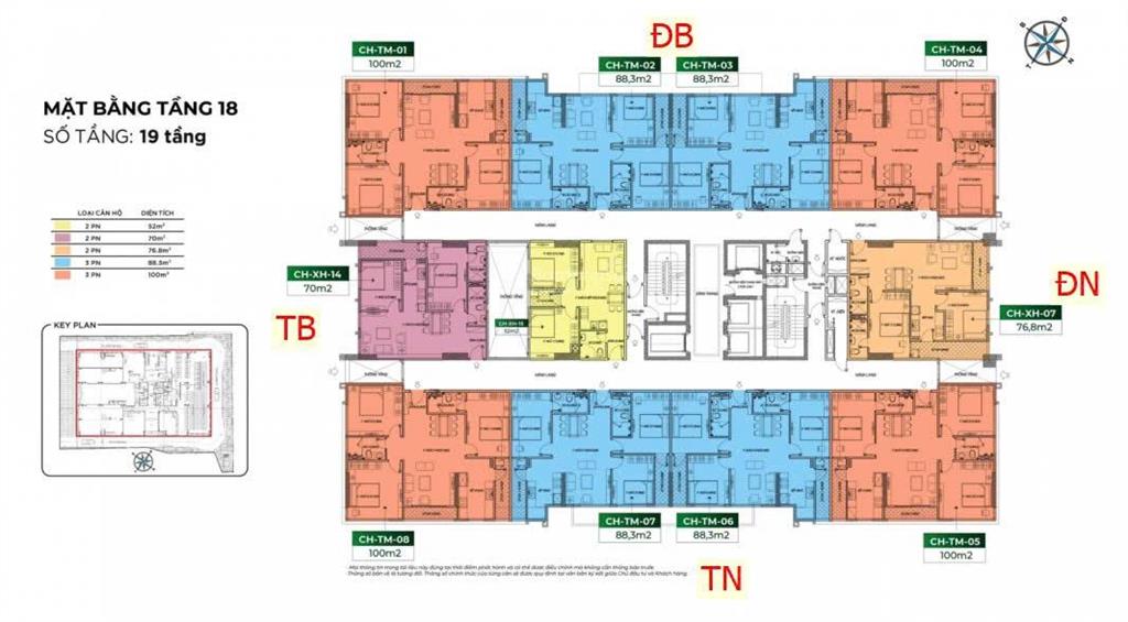 Chính chủ cần bán căn gấp hộ thương mại 88,3m2 (3 phòng ngủ, 2 wc) đẹp nhất dự án