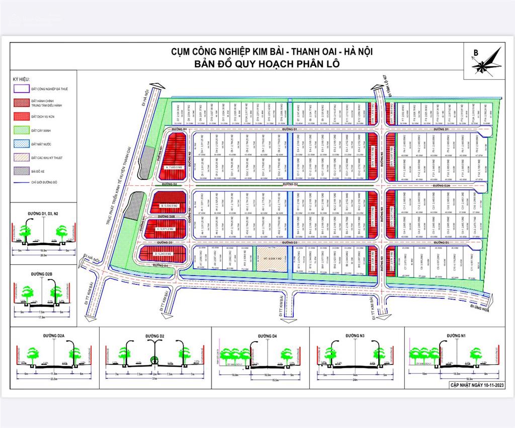 Tôi có lô đất xưởng tại cụm cn telin park kim bài, dt 2100m2, giá gốc cao, giá bán 8tr/m2