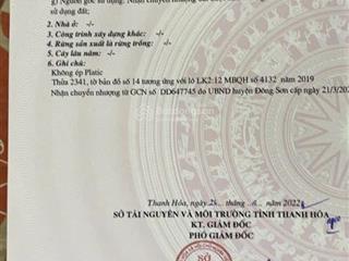 Bán 02 lô đất lk 11&12 khu hàm hạ tt rừng thông đông sơn thanh hoá