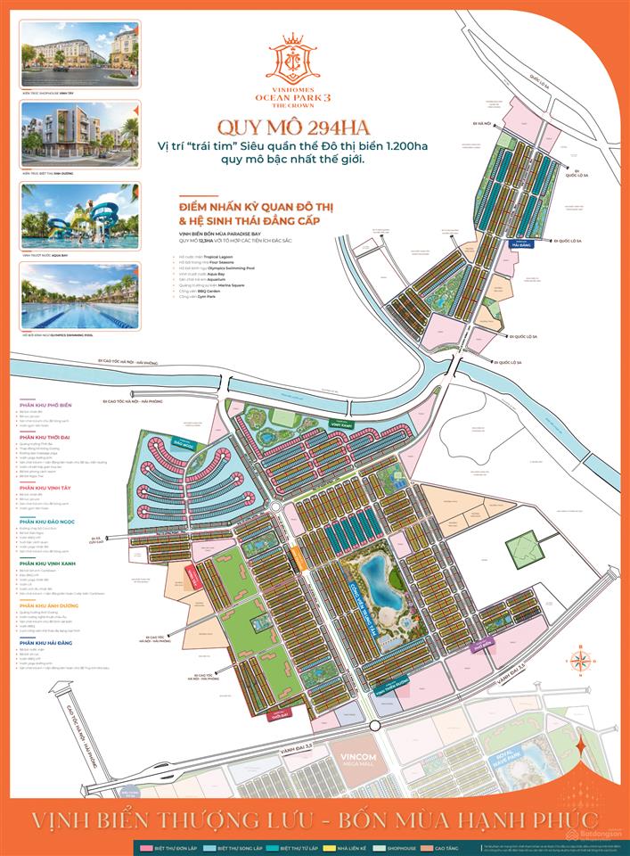 Bán căn liền kề 75m phân khu vịnh tây, vinhomes ocean park 3 vị trí đẹp, sát trường học và chung cư
