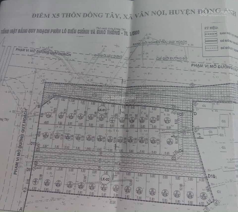Bán 69m2 đấu giá đông tây, vân nội. đường 8m có vỉa hè