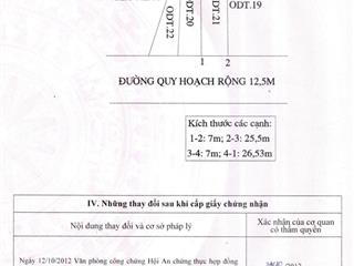 Bán đất 181 m2 view sông tại đường nguyễn du, thanh hà, hội an, quảng nam