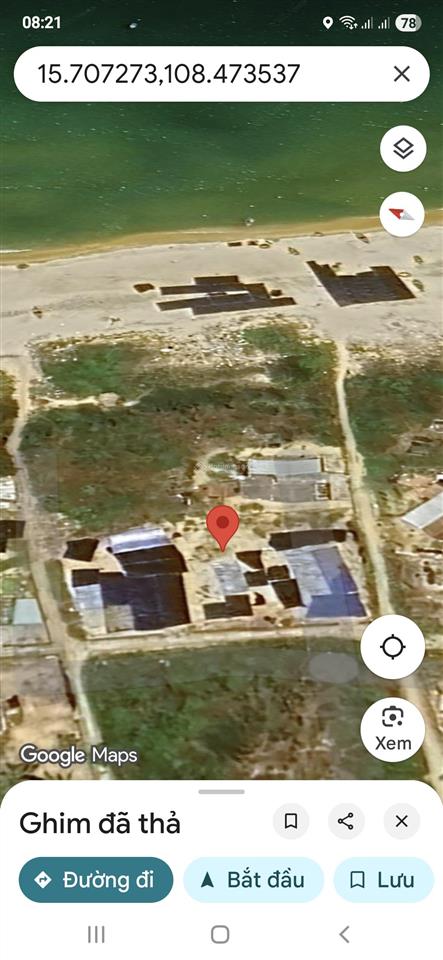 Bán lô đất 1259m2 3 mặt tiền sát biển xã bình hải thăng bình , nam hội an  tp đà nẵng mới .