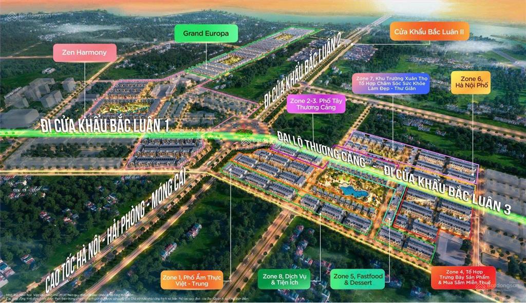 Bán nhà liền kề td2 vinhomes móng cái căn góc xẻ khe 3 mặt thoáng