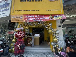 Chính chủ cho thuê tầng trệt 4x19m mặt tiền phạm văn chiêu gần ngã 4 quang trung  phan huy ích