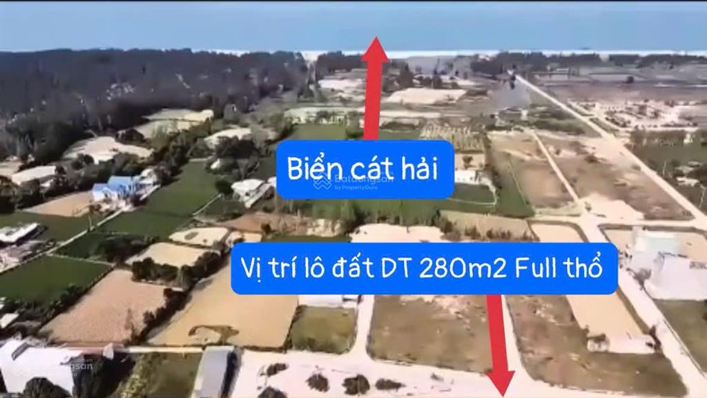 Siêu phẩm đất biển tân thắng, cát hải, dt 254m2 và 280m2 cách biển 400m, khu dân cư hiện hữu