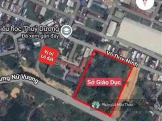 Bán lô đất kiệt oto 4m sắp đến mở rộng 6m võ duy ninh, sát bên trường tiểu học thủy dương