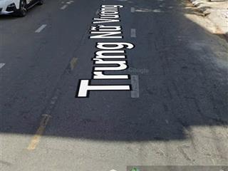 Bán đất tặng nhà 3 tầng 2 mặt tiền thoáng mát trưng nữ vương gần cầu rồng, diện tích 76.3m2 nở hậu