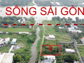 Đất mặt tiền kênh thi đua, đường thông ra sông sài gòn 454m2 giá tốt.