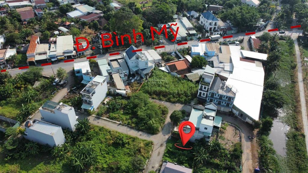 Tin được không đất bình mỹ  củ chi đường nhựa 7m. 82,5m2 full thổ cư giá chỉ 1ty230