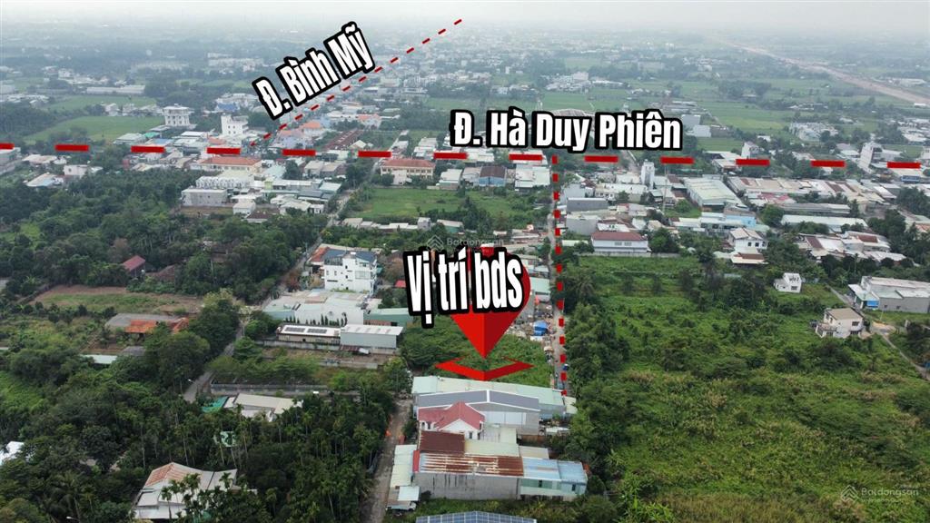 Đất nền gần cầu rạch tra, 1 sẹc hà duy phiên, xã bình mỹ củ chi, xây dựng tự do, hoàn công, giá tốt