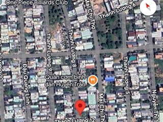 Bán nhanh lô đất kẹp goc đẹp, kề góc thanh lương 8, hòa xuân, tây bắc sạch đẹp đường 7.5m