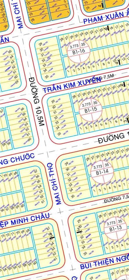Bán đất mặt tiền 10m5 mai chí thọ hoà xuân dt 114m2 vị trí kinh doanh siêu đẹp! giá tốt 7t900