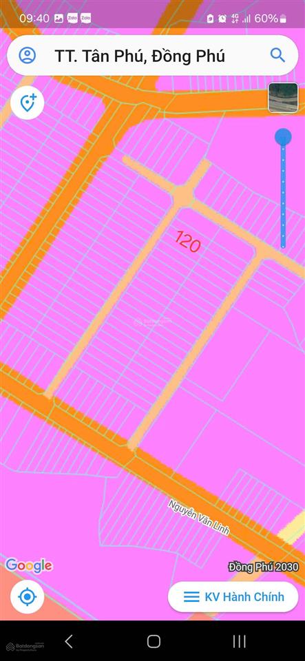 Bán đất đường nguyễn văn linh  trung tâm hành chính huyện đồng phú