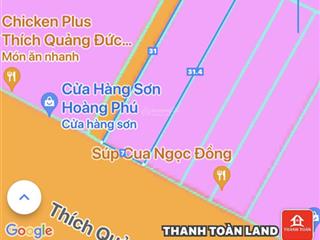 Bán lô đất 2 mặt tiền đường thích quảng đức , xuân an