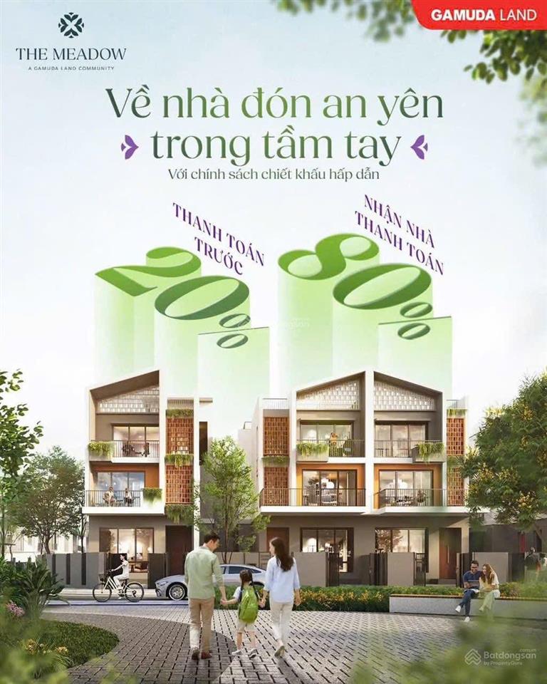 Ctbh mới nhất t2/2026, nhà phố, villa meadow nhà sẵn, tt 25  30%, ở ngay, trả dãn 36t, mua từ cđt