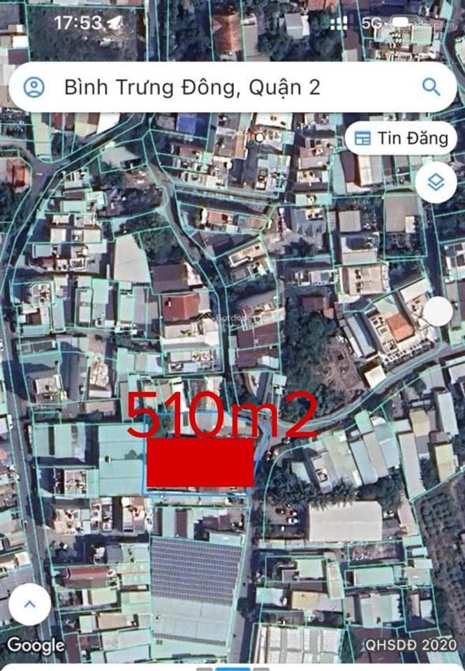 Chính chủ cần bán giá 68tr/m2 mảnh đất mặt tiền 11m,dt 510m2 ở quận 2 , bình trưng đông, quận 2 cũ