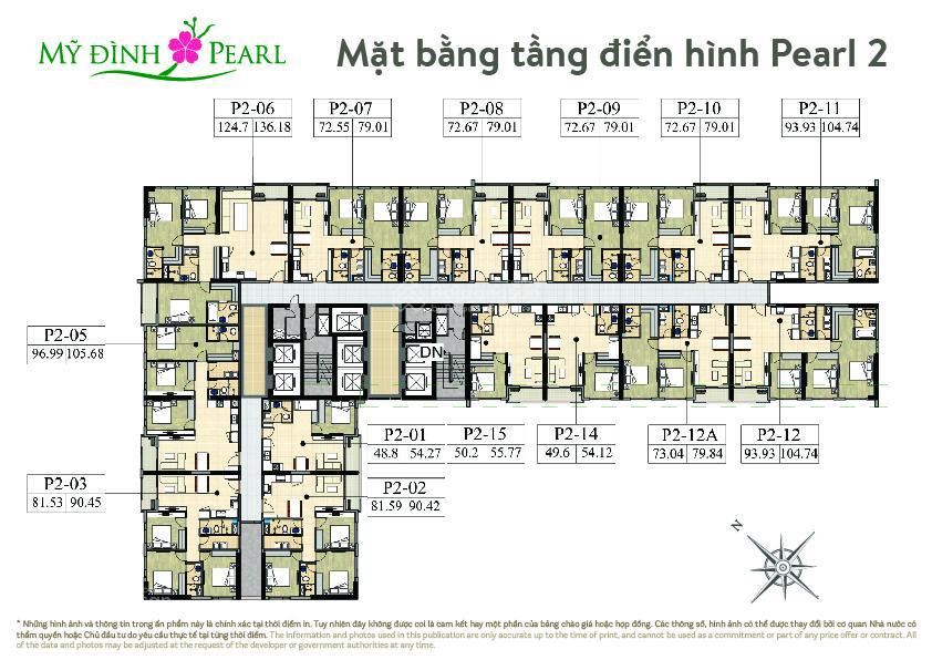 Báo đúng giá tổng hợp quỹ căn bán mới nhất tại mỹ đình pearl t1/2026