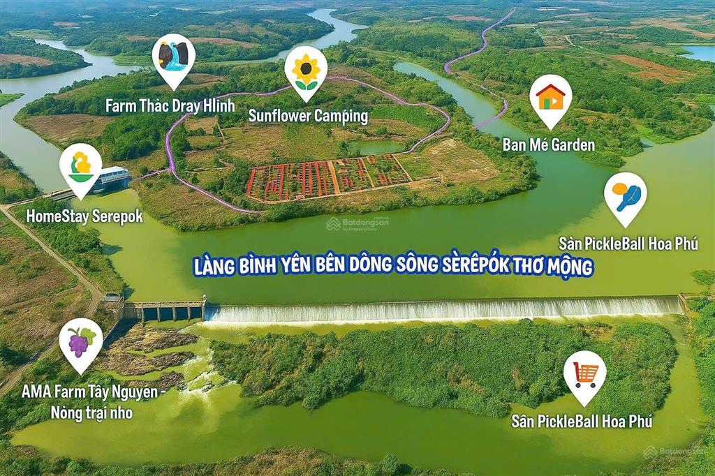 Buôn ma thuột đắk lắk đất giáp sông sống giữa thiên nhiên trong lòng thành phố chỉ 459tr/lô