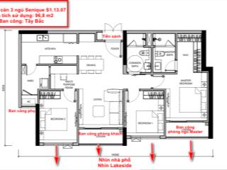 Bán phá giá  3pn rẻ nhất toà sp kí trực tiếp cđt  chỉ 6,8 tỷ tặng ngay cây vàng the senique hanoi