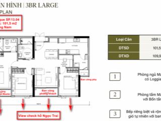 Biệt thự 3pn trên không  the senique view 360 độ hồ lagoon và ngọc trai chỉ 1 căn duy nhất 101,5m2