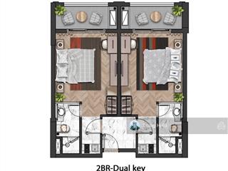 Cần bán căn hộ hillside residence  an thới  phú quốc căn hộ dual key dt 61,1m2 . giá cắt lỗ