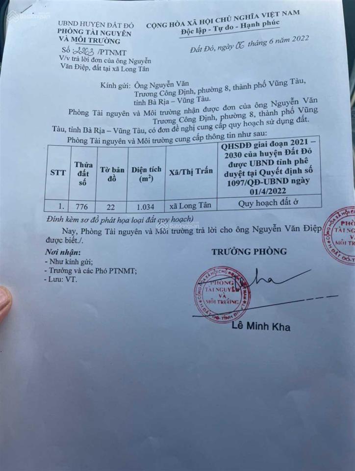 Bán đất mặt tiền trung tâm đất đỏ  thành phố hồ chí minh