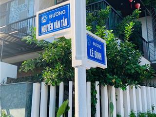 Bán lô góc 2 mặt tiền đường nguyễn văn tấn và lê đỉnh, hòa xuân, đà nẵng. dt 156m2. giá 7.7 tỷ