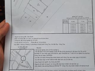 Bán đất tại đường 3/2, phường 8, vũng tàu, 15,5 tỷ, 217m2, giá siêu hời
