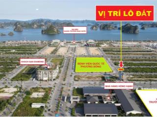 Lô đất áp góc sát biển đặc khu vân đồn, quảng trường nhạc nước, dt 87,5m2, đông bắc, giá 3,15 tỷ