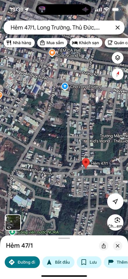 Chính chủ bán đất ngay chợ long trường  q9. diện tích 105m2 giá chỉ 4,7 tỷ còn thương lượng