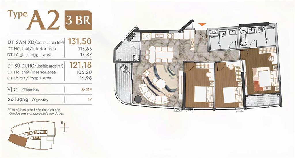 Bán căn 3pn vị trí siêu đẹp the regency, 131m2 căn góc vị trí 02 giá 24,9 tỷ  0906 752 ***