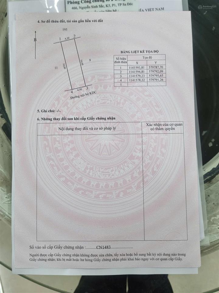 Bán đất đường nội bộ kdc xã tân quy tây, sa đéc, đồng tháp giá 1,1 tỷ  0903 969 *** ms ngọc