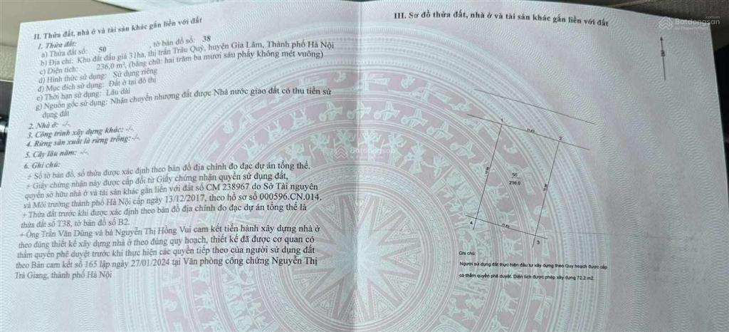 Chính chủ cần bán 236 m2 đất kđt 31ha  gia lâm, giá chỉ 34.2 tỷ,  0985 865 ***