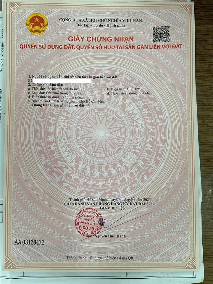 Gia đình cần bán 2.200m2 đất mặt tiền đường rừng sác, cần giờ