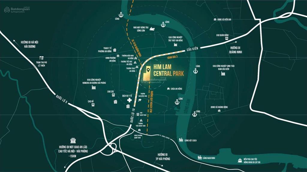 Chuyển nhượng căn liền kề xẻ khe view công viên dự án him lam central park an hồng, hồng bàng, hp