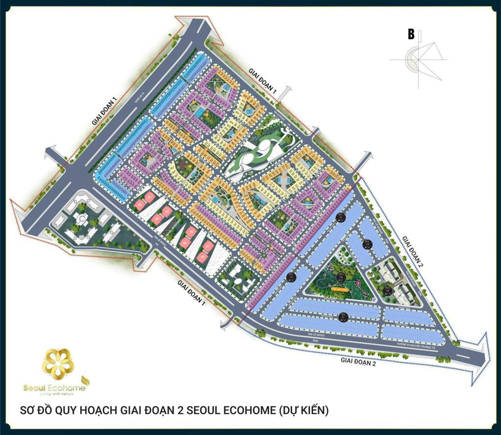 Chuyển nhượng lô góc hai mặt tiền khu đô thị seoul ecohome tràng duệ, an dương, hải phòng