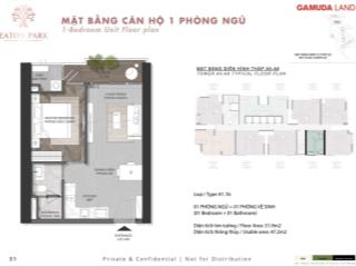Eaton park căn 1pn view khu liên hợp thể thao rạch chiếc, giá bao hết 6,8 tỷ gồm 102% + cl, tl mạnh