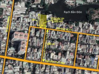 Bán đất mặt tiền địa chỉ 949698, đường 77, tân quy, quận 7, tp hcm dt 34x61 = 1.984m giá 210 tỷ