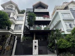 Biệt thự siêu đẹp khu him lam kênh tẻ ,tân hưng tp.hcm dt 10x20 hầm 4 tầng thang máy giá 55 tỷ