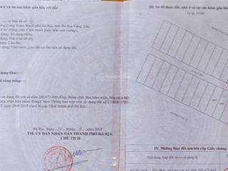 Đất tái định cư gần công viên lớn nhất bà rịa trục chính giao phạm hùng  0979 976 ***