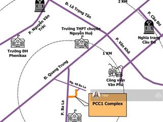Bán sàn văn phòng pcc1 complex, hà đông, hà nội. dt 310m2, sổ lâu dài. giá 50 triệu/m2 gồm thuế