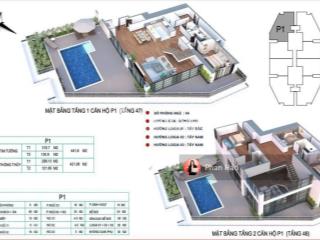 Bán căn hộ penhouse discovery complex 302 cầu giấy, 394m2, có bể bơi. giá 115 triệu/m2. view hồ tây