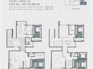 Bán căn hộ duplex penthouse 5pn  7 wc  432,2 m2 ở vista verde