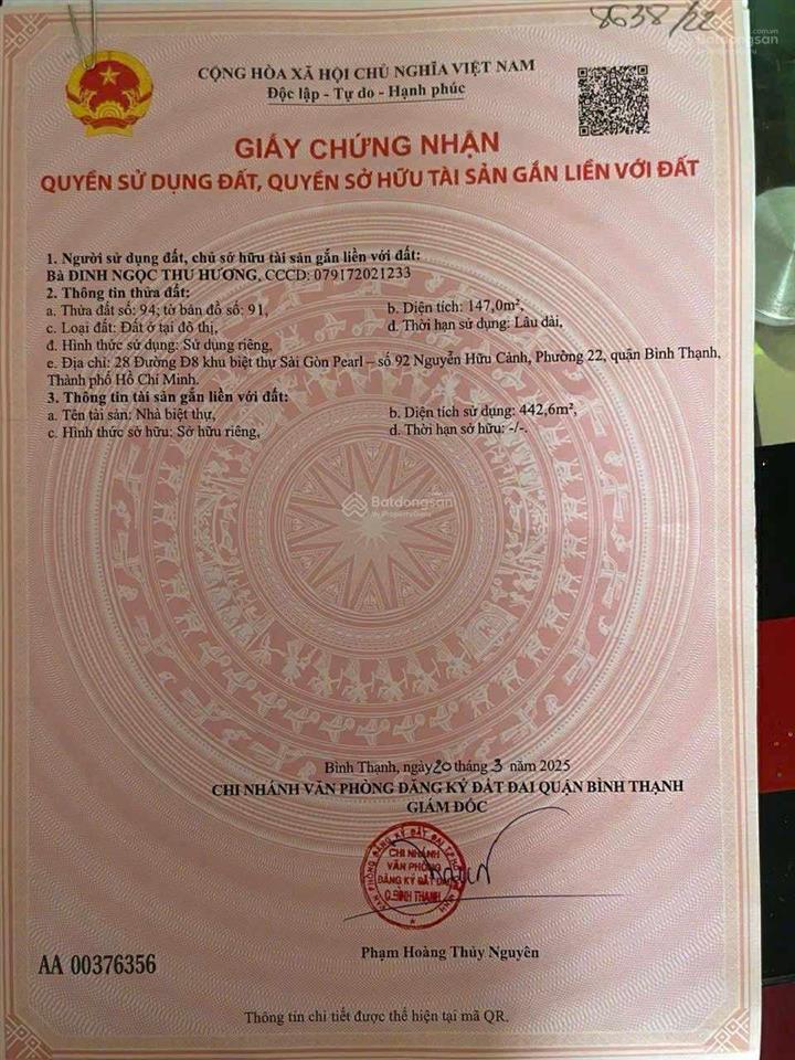 Bán gấp villa saigon pearl giá rẻ nhất thị trường