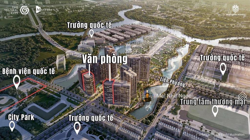 Bán căn hộ the global city 1pn, 1wc, 53m² tại masteri park place, giá 6,533 tỷ