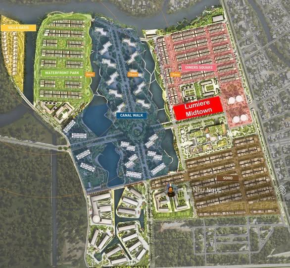 Bán gấp căn hộ cao cấp 3pn 2wc tại lumière midtown, giá 14,8 tỷ diện tích 96,3m2