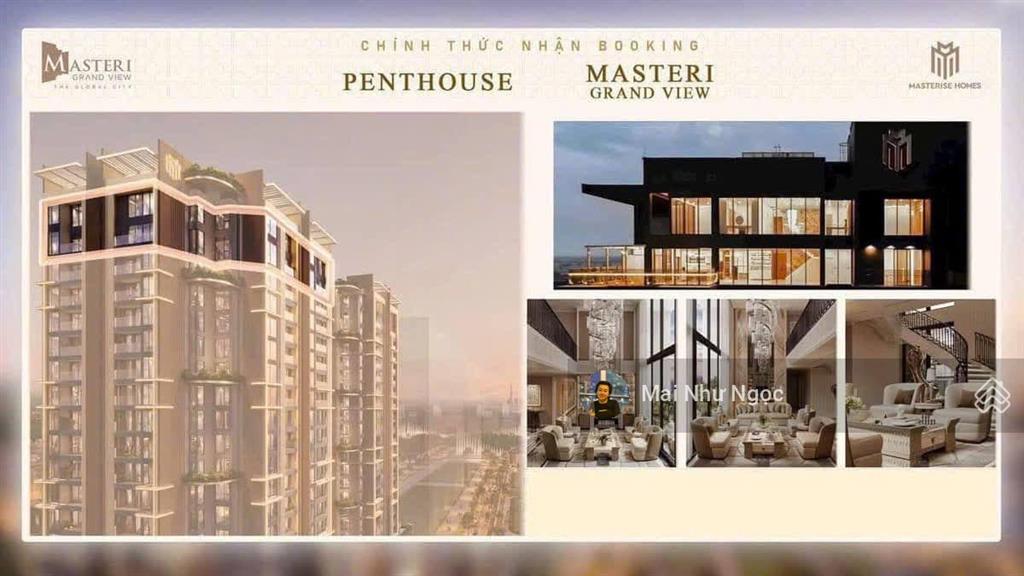 Bán căn hộ masteri grand view, 6,86 tỷ, 60m2, 1pn, 1wc, đông nam, chính chủ