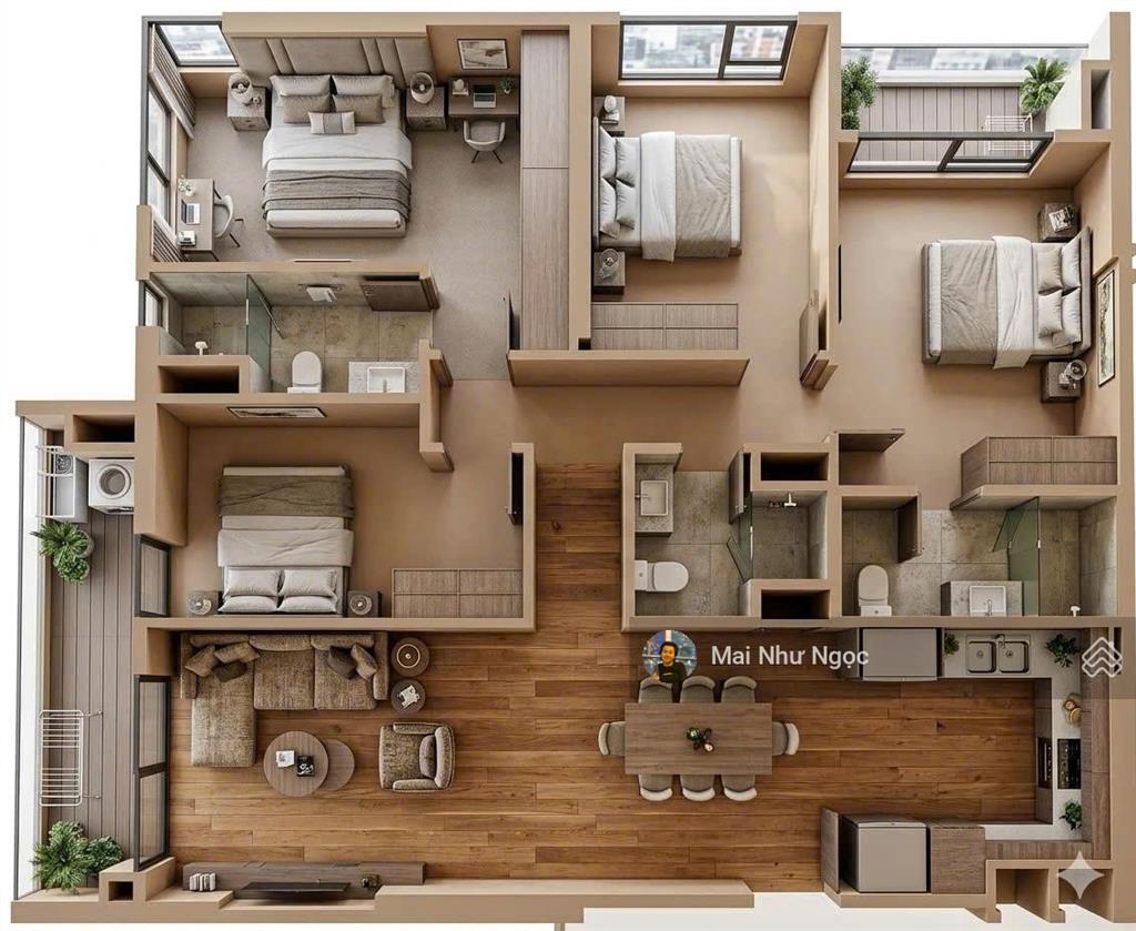 Căn 4pn nexus hiếm tại masteri cosmo central, 138m2, view nhạc nước, giá 19.4 tỷ